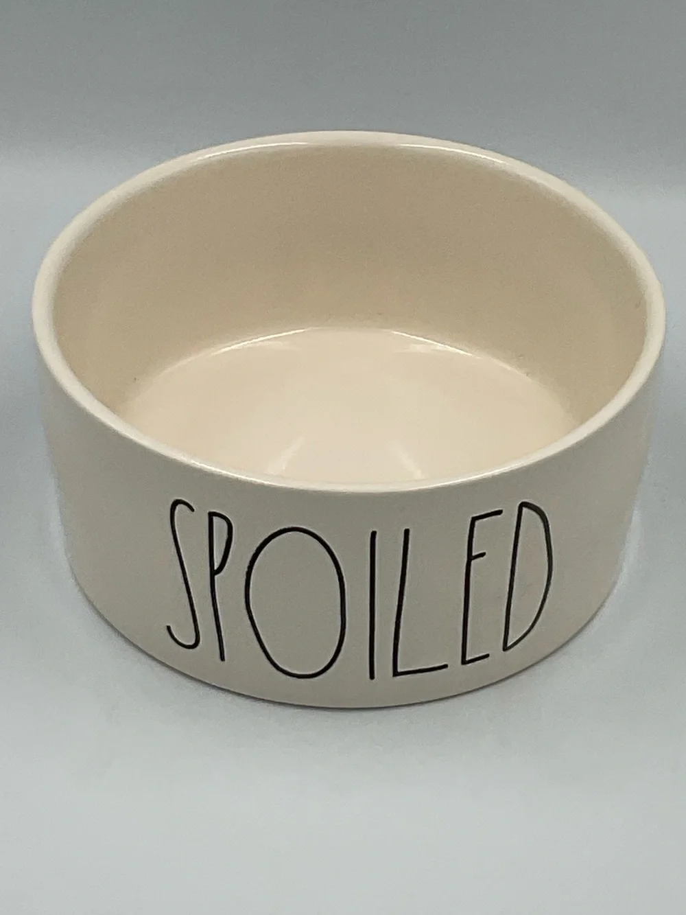 Rae Dunn “SPOILED” Ceramic Pet Bowl